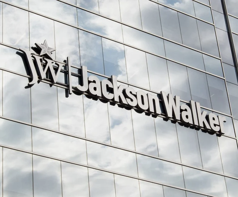 Jackson Walker logo on building